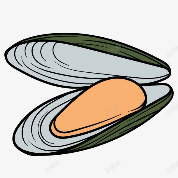 手繪青口貝 貽貝 餐飲美食 元素 免摳png 設計圖片 免費下載 頁面網頁 平面電商 創意素材 海鮮水產素材