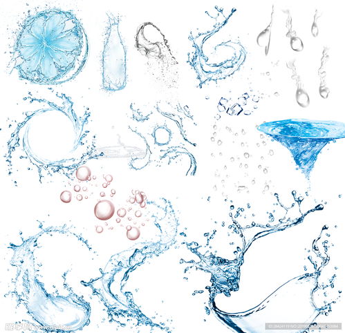 水花設(shè)計圖 psd分層素材 psd分層素材