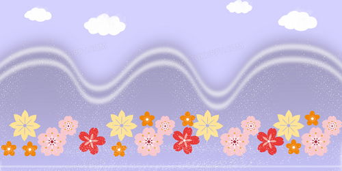 卡通花瓣合成背景背景圖片素材免費下載 熊貓辦公