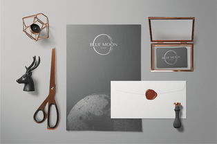 珠寶品牌logo設計 blue moon