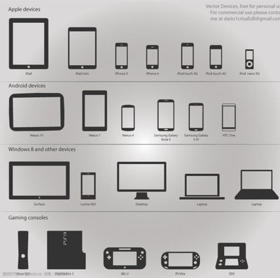 蘋果系列產品矢量素材全解析